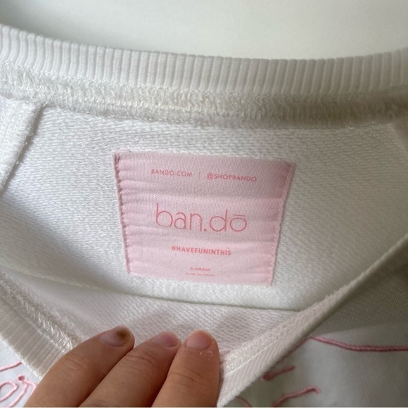 BAN.DO white short sleeve sweater - Picture 3 of 5